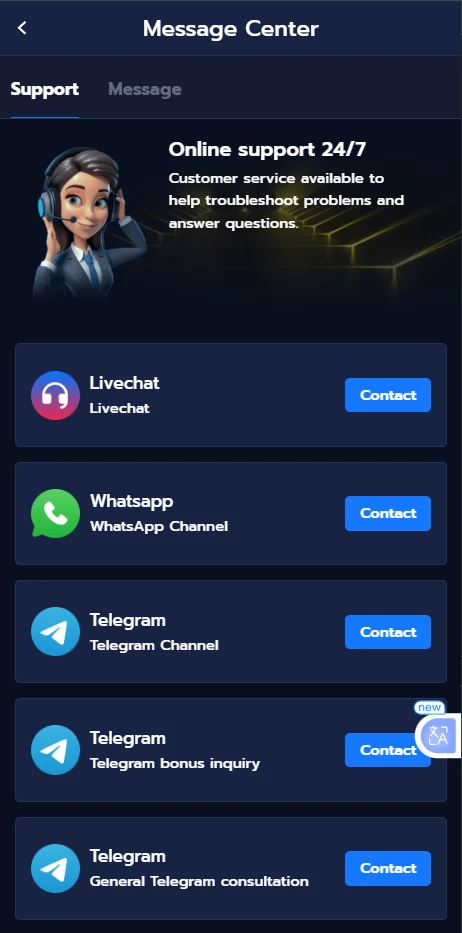 888ace game Customer Support