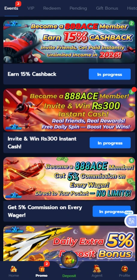 888ace game Bonus