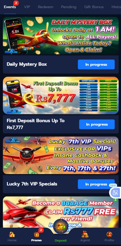 888ace game Bonuses